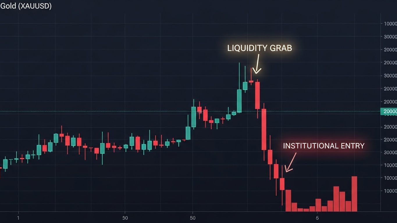 Gold Liquidity Sweep Chart Example